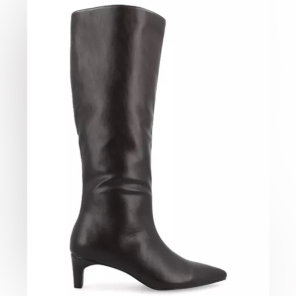 Journee Collection Kitten Heel Pointed Toe Boot - Picture 2 of 11